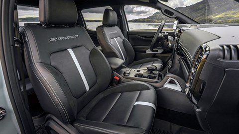 Ford Ranger PHEV review - Stormtrak, front seats