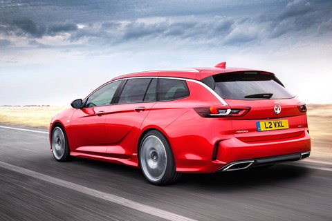 Vauxhall Insignia GSi estate rear tracking