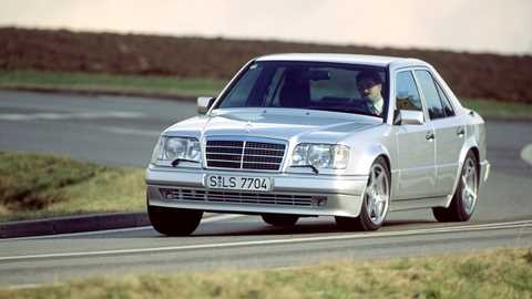 Mercedes 500E cornering