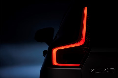 Volvo XC40's rear light cluster