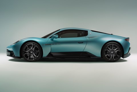 Side view of the Maserati MCPura