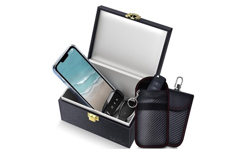 Samfolk faraday box and pouch set