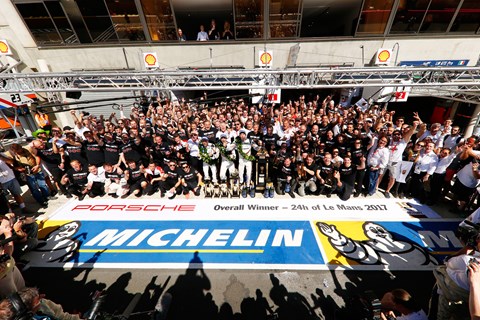 Porsche celebrates 2017 LM win