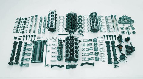 Honda engine disassembled