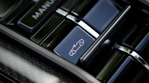 Aston Martin Vanquish Volante review - roof switch