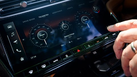 Aston Martin Vanquish Volante review - power and torque screen