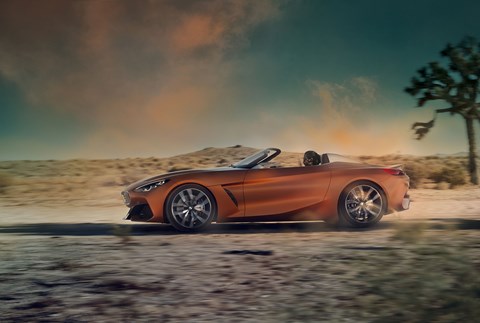 BMW Concept Z4: a slick side profile