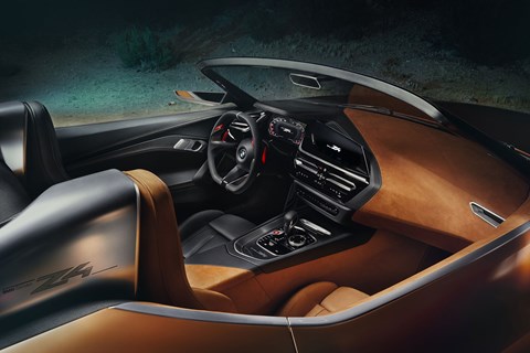 Inside cabin of new BMW Concept Z4