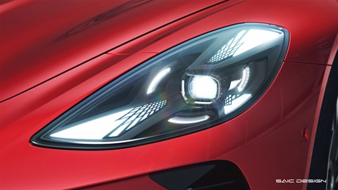 MG's electric city car: MG Cyberster LED headlight