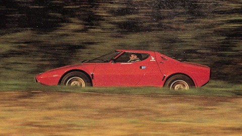 Ian Fraser at the wheel of his Lancia Stratos