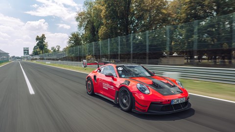Porsche 911 GT3 RS Manthey front three-quarter