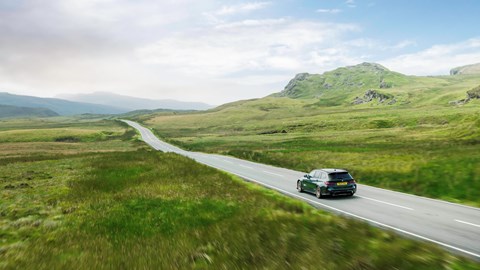 BMW M3 CS Touring tracking shot