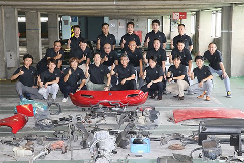 The first MX-5 to be restored by Mazda's in-house programme