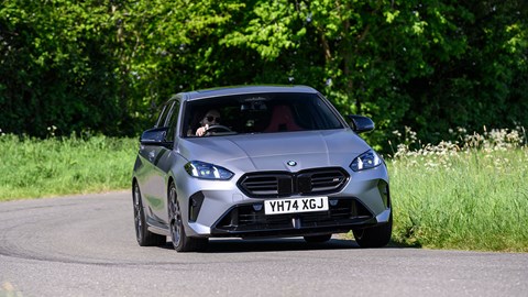 BMW M135: front three quarter cornering