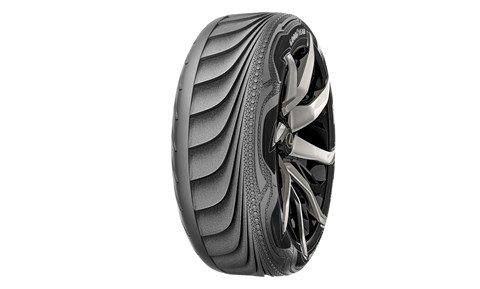 The Triple Tube concept changes the shape of the car tyre for different conditions