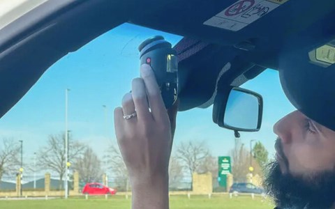 Naveed Hussain setting up a 70mai Omni 360 dashcam