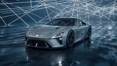 The Lexus LFA Concept is here - but it swaps the V10 for an electric powertrain