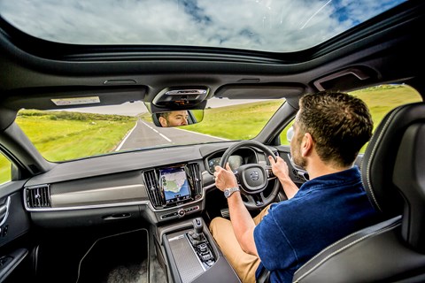 Volvo V90 interior: author Ben Oliver drives the CAR magazine long-term test V90 estate