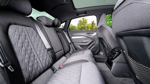 Audi A6 saloon (2025) review: rear seats, fabric trim
