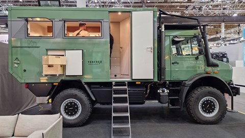 MogX overlander at 2025 Dusseldorf Caravan Salon - side