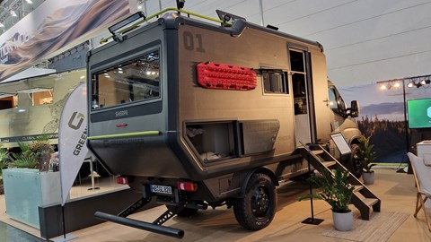 Greenlander Sherpa at the 2025 Dusseldorf Caravan Salon - rear