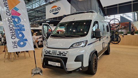 Carado CV541 Pro at the 2025 Dusseldorf Caravan Salon - front