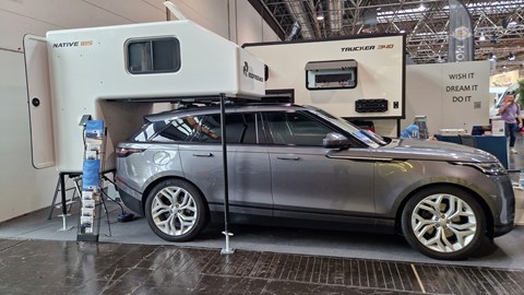 Roofroomer Native fitted to Range Rover Velar at 2025 Dusseldorf Caravan Salon