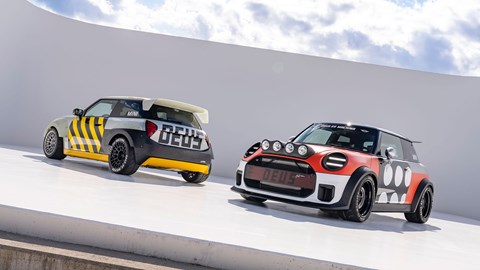 MINI Deus Concepts: studio shoot, Machina front, Skeg rear, offset angle