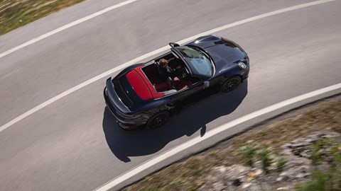 Porsche 911 Turbo S Cabriolet driving