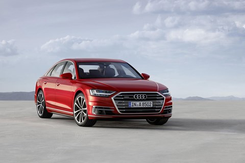 The new 2018 Audi A8: first to introduce the new Audi badges and names