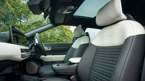 Kia EV4 Fastback (2025) review: front seats