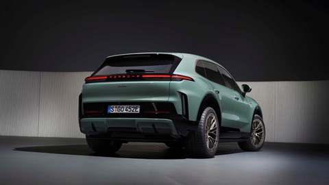 Porsche Cayenne Turbo Electric, static rear three-quarter