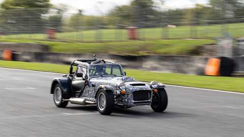 Caterham Academy car prototype with Horse engine – on track at Brands Hatch