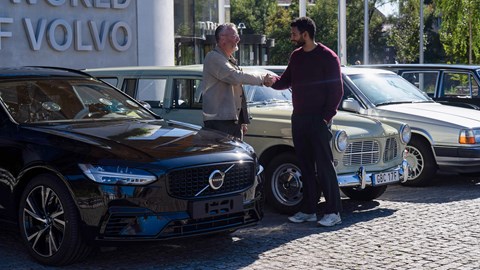 Curtis and Hans Volvo V90 handover