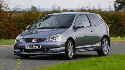 EP3 Honda Civic Type R front cornering