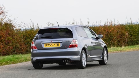 EP3 Honda Civic Type R rear cornering