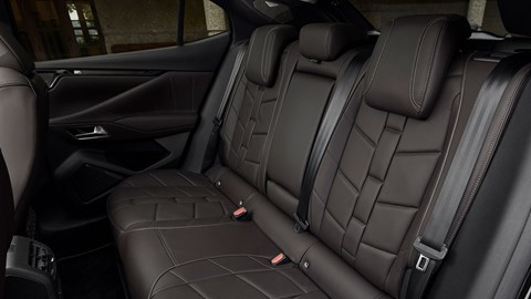 DS No.4 (2025) review: rear seats, brown leather upholstery