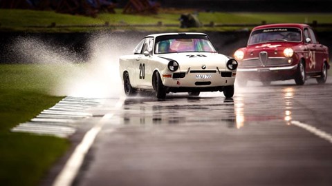 Plumes of water on track made Goodwood Revival 2017 a real test for drivers