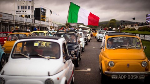 Fiat's 500 celebrated its diamond anniversary at the 2017 Goodwood Revival