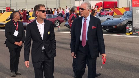 Sebastian Vettel and Piero Ferrari