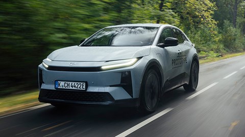 Toyota C-HR+ prototype, moving