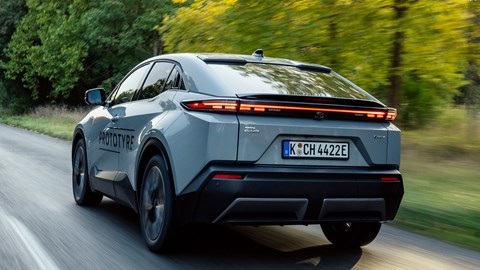 Toyota C-HR+ prototype, moving