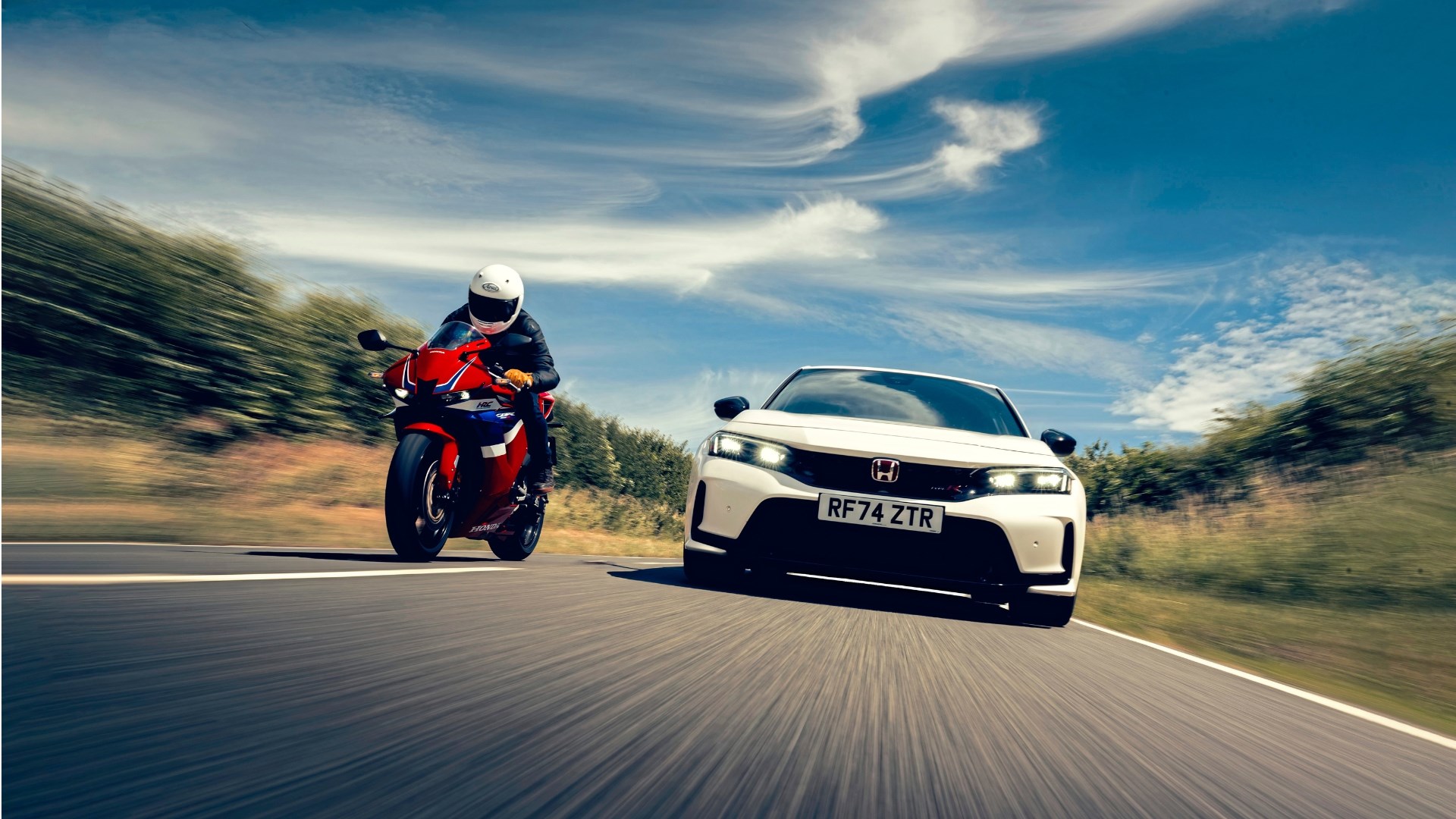 Our mighty Civic Type R meets another mighty Honda