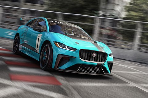 Jaguar i-Pace eTrophy on circuit