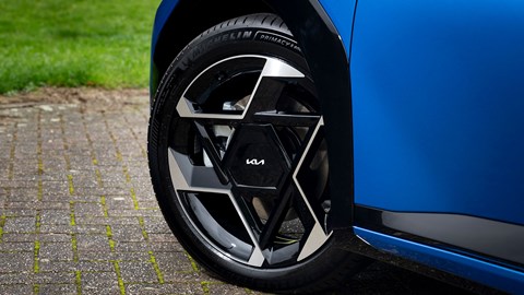 Kia EV4 (2025) review: alloy wheel, blue paint
