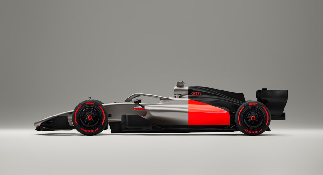 Audi 2026 F1 сбоку