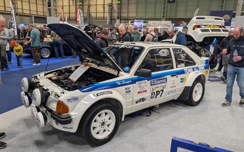 Ford Escort RS1700T Group B rally car at the 2025 NEC Classic Motor Show
