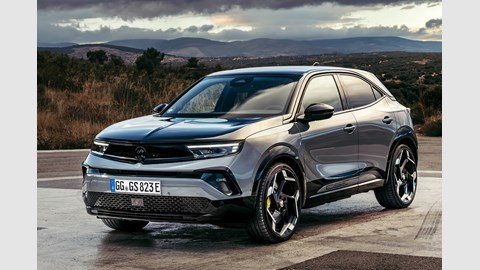 Vauxhall Mokka GSE, grey, static, front three quaters