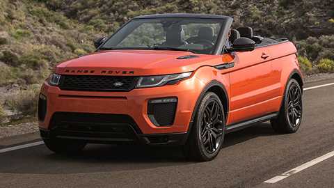 New Range Rover Evoque Convertible in all its roofless glory