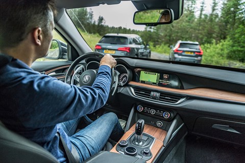 Alfa Romeo Stelvio driving